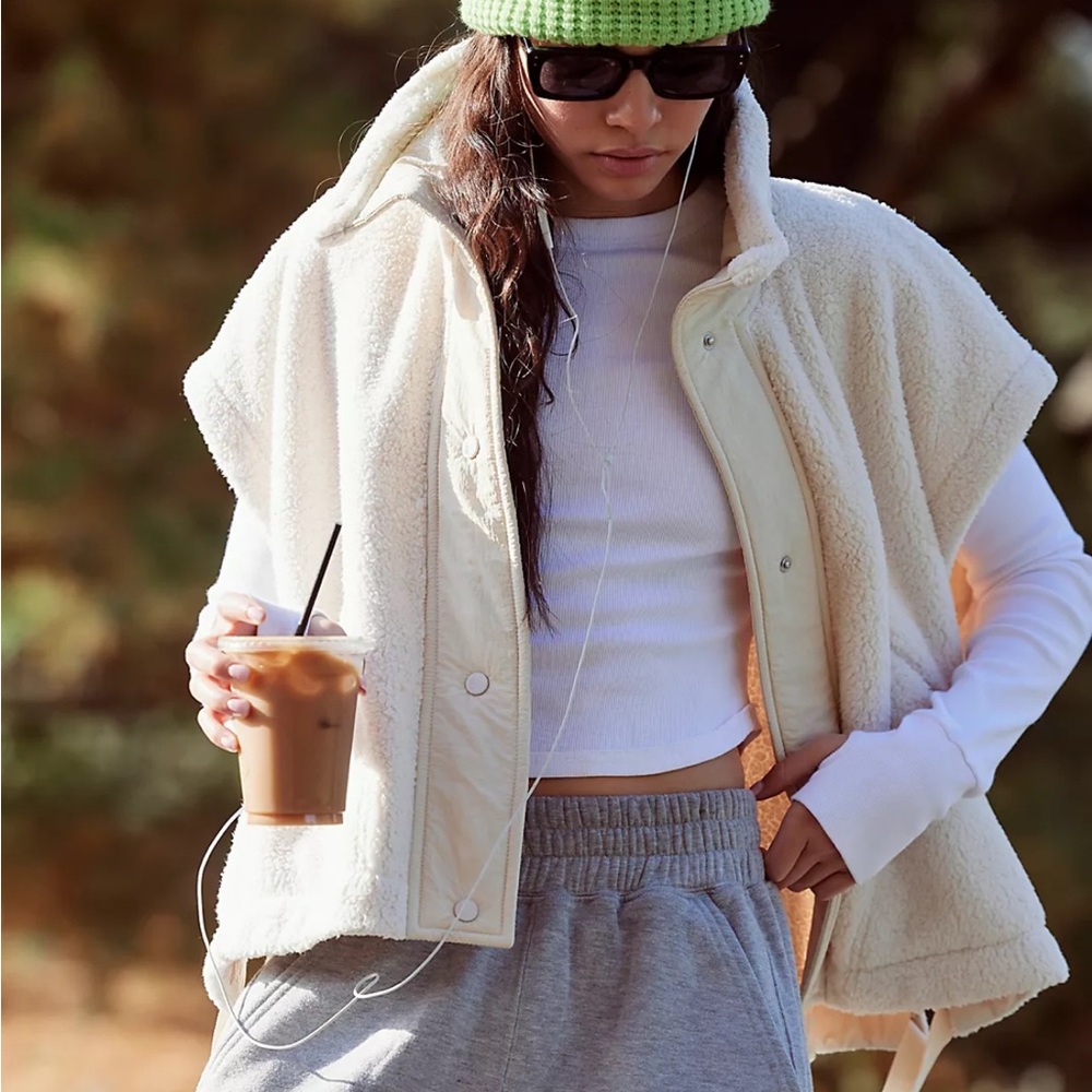 Free People Cream Vest